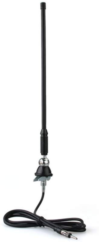 Waterproof Car Radio Antenna Rubber Flexible Mast Radio FM/AM Antenna -Black