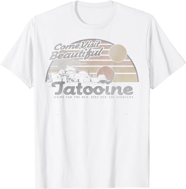 Star Wars Come Visit Beautiful Tatoooine Portrait T-Shirt