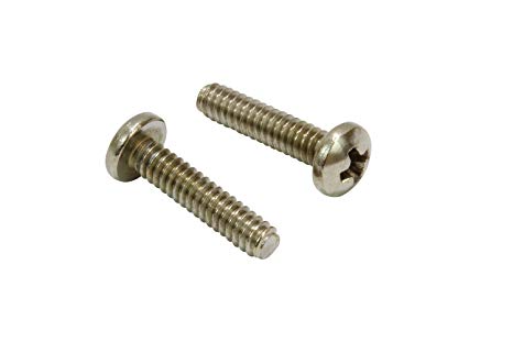 #6-32 X 9/16" Stainless Pan Head Phillips Machine Screw, (100 pc), 18-8 (304) Stainless Steel Screw by Bolt Dropper