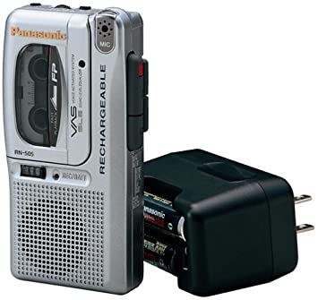 Panasonic RN-505 Rechargeable Micro Cassette Recorder with Voice Activation System