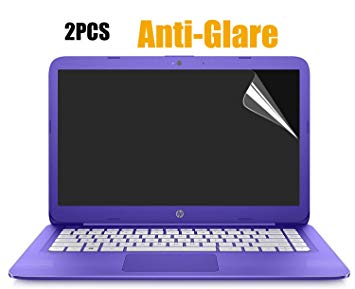 2PCS Pack 14-inch Anti-Glare Anti Scratch Matte Finish Screen Protector Film for HP Stream 14, HP Chromebook 14, Acer Chromebook 14 CB3-431 and More 14" Laptop, 2-Piceces/Pack