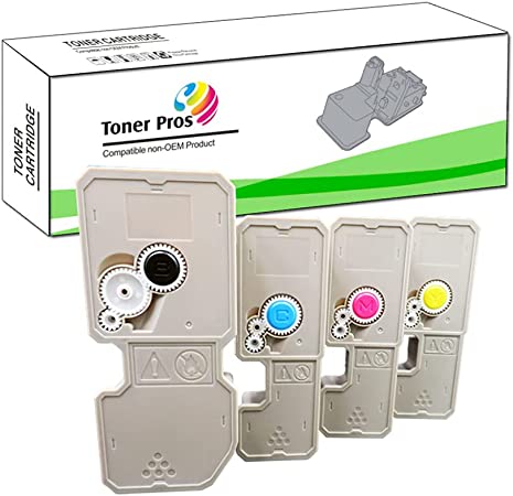 TONER PROS Compatible Toner Cartridge Replacement for TK-5232 (TK5232) for Kyocera Ecosys P5021cdn P5021cdw M5521cdn M5521cdw (4-Color-Pack: KCMY) Black 2,600 & Colors 2,200 Pages