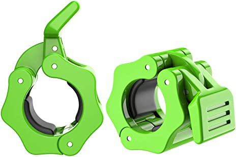 MoKo Clamps Collars, Quick Release Pair of Locking 1 inch or 2 inch Professional Weight Locks Collar Clips Great for Workout, Weightlifting, Fitness & Strength Training