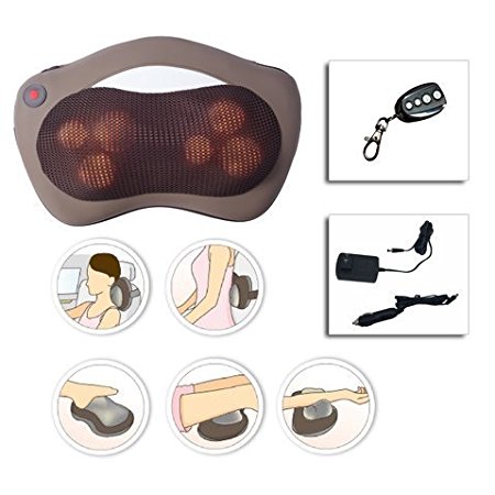 Remote controlled HealthmateForever Full body massage pillow with heat, Shiatsu foot neck & back massager with heat, kneading massage pillow, Shiatsu Massager Cushions, best neck massager, Shiatsu Shoulder Massager, back roller massager, full body massager feels like hand massager, Shiatsu Massager with Heat, Shiatsu Neck Massager, healthmateforever pain relief massager with heat. Shipping to USA ONLY