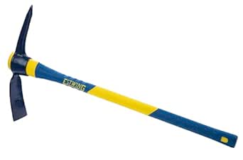 Estwing 5-Pound Pick Mattock, 36-Inch Fiberglass Handle, Ideal for Hoeing in Tight Quarters or Rocky Soil