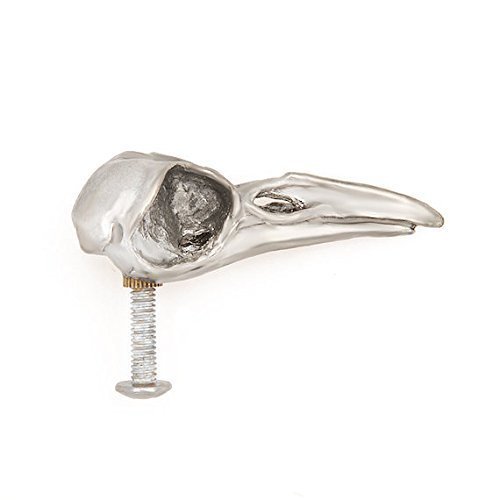 Crow Skull Cabinet Knob Bird Skull made in NYC Blue Bayer Design