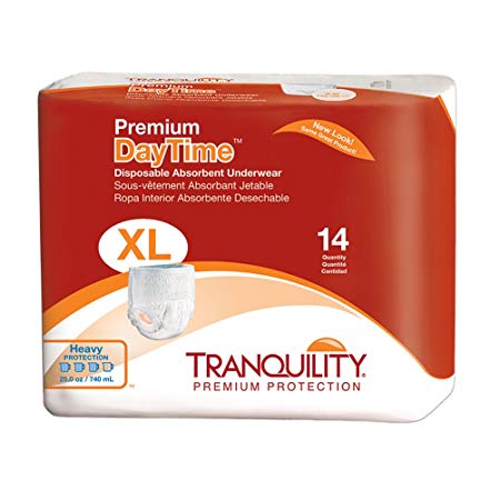 Tranquility Premium Daytime™ Disposable Absorbent Underwear (DAU) - XL - 56 ct