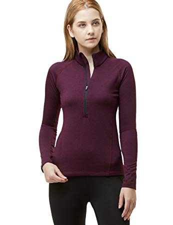 Tesla Women's Winterwear Sporty Slim Fit 1/2 Zip Fleece Lining Pullover XKZ02