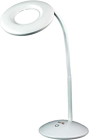 Precision Magnifying Lamp - 3X Magnification and Adjustible Gooseneck with 24 LED's, Bright Desk Light for Sewing Table or Arts & Crafts