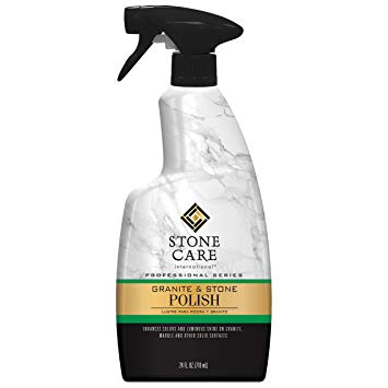 Stone Care International Granite Stone Polish - 24 Ounce - For Granite Marble Soapstone Quartz Quartzite Slate Limestone Corian Laminate Tile Countertop and More