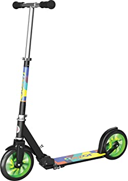 Razor A5 Lux Light-Up Kick Scooter - Lighted Large Wheels, Folding Scooter for Riders Up to 220 lbs