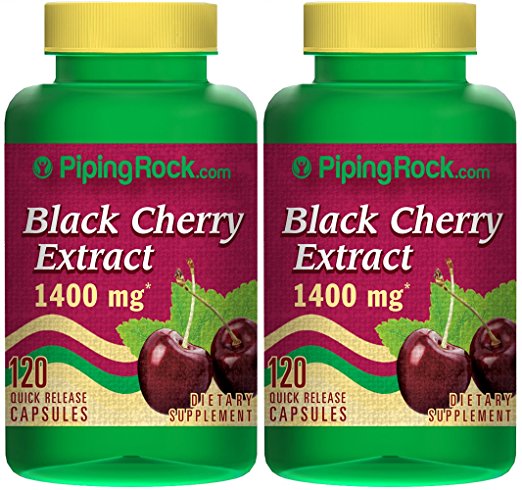 Black Cherry 1400 mg 2 Bottles x 120 Capsules