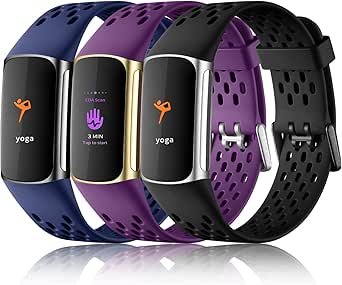 Maledan Band Compatible with Fitbit Charge 5/Charge 6 Bands for Women Men, Breathable and Waterproof Wristband Replacement Bracelet Strap for Fitbit Charge 5/ Charge 6 Fitness Tracker Accessories