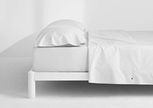 Casper Soft and Durable Supima Cotton Sheet Set, Queen, White/White