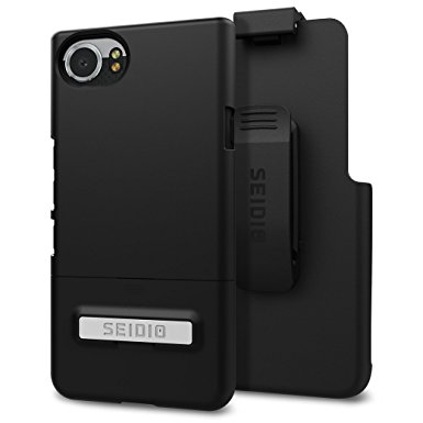 Seidio Surface with Kickstand Case and Holster Combo for BlackBerry KEYOne (Black /Black)