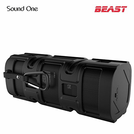 Sound One Beast Bluetooth/ Wireless Speaker , 10 Watts , with Strong Bass (Black)