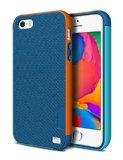 iPhone 5S Case ELOVEN Ultra Slim 3 Color Hybrid Dual Layer Shockproof Case Extra Front Raised Lip Soft TPU and Hard PC Bumper Protective Case Cover for Apple iPhone 5S5 - Dark Blue