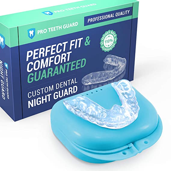 Custom Dental Night Guard for Teeth Grinding - Pro Teeth Guard. 110% Money Back Guarantee. Size: Adult-Male.