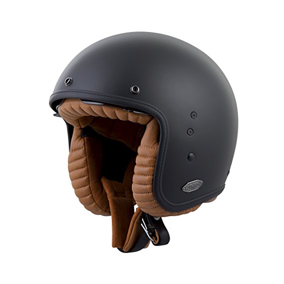 ScorpionExo Belfast 3/4 Open Face Helmet (Matte Black, X-Large)