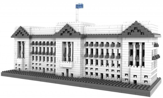 Loz Micro Blocks, Buckingham Palace Model, Small Building Block Set, Nanoblock Compatible (1540 pcs)