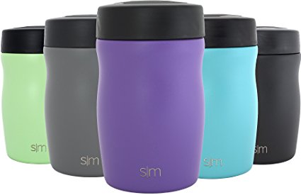 Simple Modern 16oz Rover Food Jar - Vacuum Instulated 18/8 Stainless Steel Food Storage Container - Hydro Thermos Flask - Lilac Purple