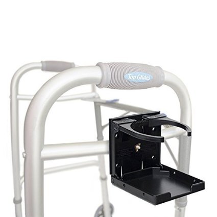 Healthstar Adjustable Drink Cup Holder for Wheelchairs Walkers Rollators and Bikes