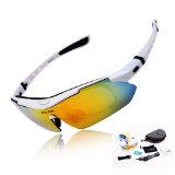 WOLFBIKE Polarized Cycling Sun Glasses Outdoor Sports Bicycle Glasses Bike Sunglasses Running Driving Racing Ski Goggles Eyewear Exchangeable 5 Lens