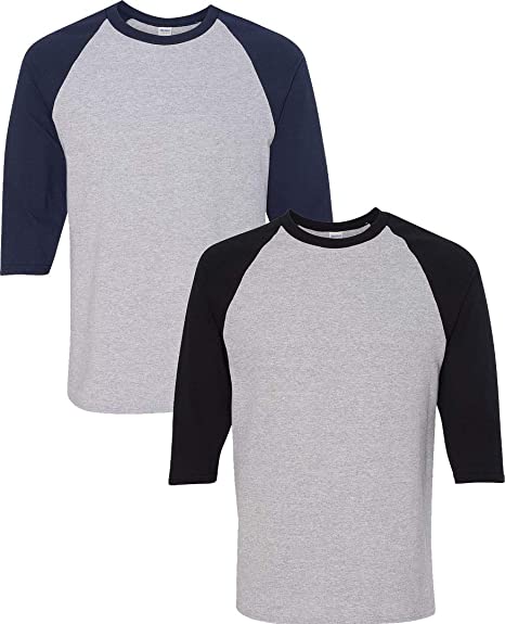 Heavy Cotton 3/4-Sleeve Raglan T-Shirt (G570)