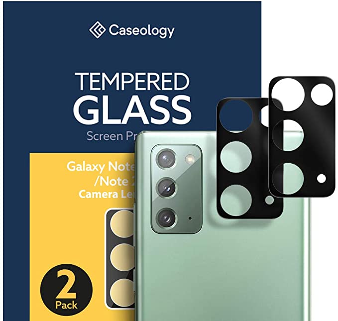 Caseology Lens Protector for Samsung Galaxy Note 20 Camera Lens Protector 2 Pack (2020) - Black