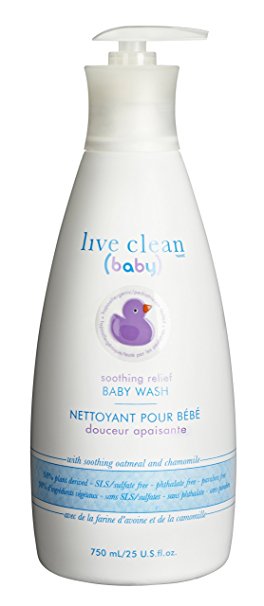 Live Clean Baby shampoo and wash soothing oatmeal relief  750 Milliliters