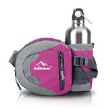 Sunhiker Y331 Hiking Waist Pack Outdoor Water Resistant Waist Bag with Water Bottle Not Included Holder Running Belt Bag Pouch Fanny Pack for Hiking Running Cycling Camping Climbing Travel