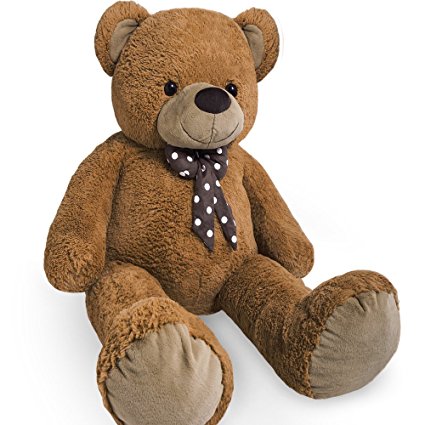 Large Teddy bear XXL kids giant teddy bears child big soft plush toys dolls teddies bear 100cm Brown