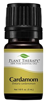 Plant Therapy Cardamom Essential Oil. 100% Pure, Undiluted, Therapeutic Grade. 5 ml (1/6 oz).