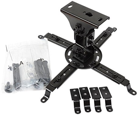 VideoSecu Projector Ceiling Mount Bracket Fit Flat and Vaulted Ceiling PJ1B WU7