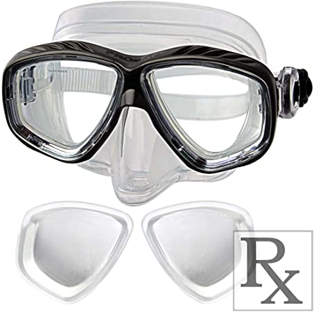 RX Snorkeling Purge Dive Mask with Prescription Lens Available for Snorkel Scuba Diving