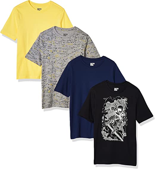 Spotted Zebra Boys and Toddlers' Short-Sleeve T-Shirts, Multipacks