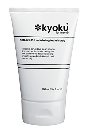 Kyoku For Men Exfoliating Facial Scrub | Kyoku For Men Face Scrub, A Gentle Acne Treatment For Men (3.4oz)