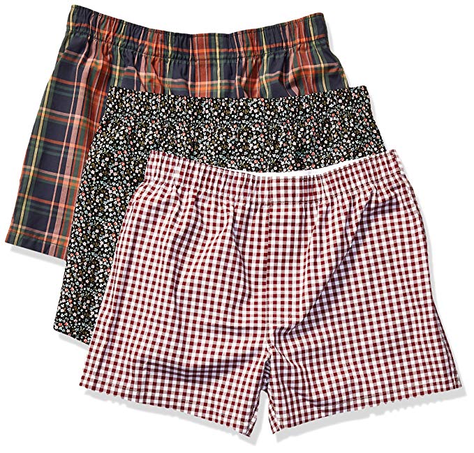 Amazon Brand - Goodthreads Men's 3-Pack Stretch Woven Boxers
