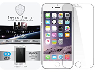 Apple iPhone 6 Plus [5.5] Ultra Tempered Glass Screen Protector | Ballistic Slim Anti Scratch Shield w/ Full HD Clarity | Better Cell Phone Accessories by InvisiShell