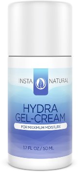 InstaNatural Hyaluronic Acid Cream for Face - Best Hydrating Facial Moisturiser - Hydra Gel Cream Formula for Flaking Dry and Aging Skin - For a Boost of Hydration for Soft and Supple Skin - 17 OZ