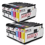 MIROO 10pack Replacement for HP 950XL 951 ink cartridge Compatible with HP Officejet Pro 8600 8610 8620 8630 8640 8100 8625 8615 251dw 271dw Printer