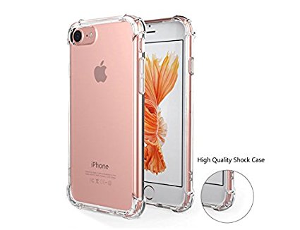iPhone 7 Case, ICESMART Crystal Clear TPU Back Cover With Drop Protection/Shock Absorption Soft Slim Flexible Transparent Case For Apple iPhone 7 - Crystal Clear