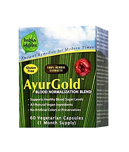 AyurGold for Healthy Blood Sugar, 60 Capsules