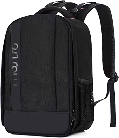 MOSISO Camera Backpack, DSLR/SLR/Mirrorless Photography CaseBuffer Padded Shockproof Bag with Customized Modular Inserts&Tripod Holder Compatible with Canon,Nikon,Sony etc, Black