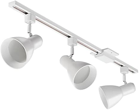 Lithonia Lighting LTKSTBF BR30 MW M4, White 3-Light Step Baffle Track Kit, 850 Lumens/Head