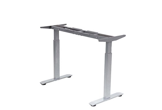 ApexDesk Flex Series Electric Height Adjustable Desk Base Only - Build Your Own Desk (Memory Controller, Grey)