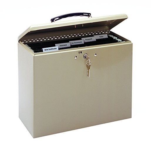 MMF Industries Steel Security File Box with Key Lock (227109003)