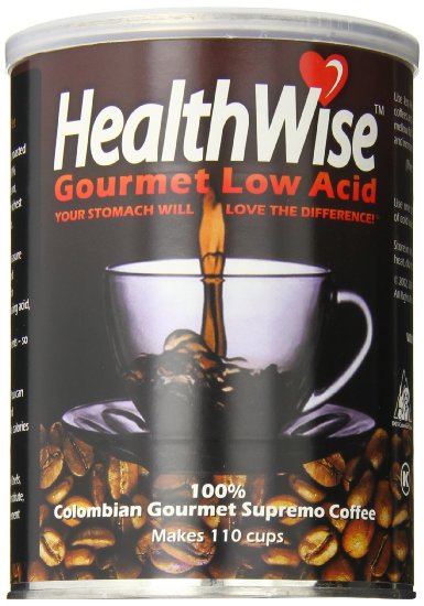 Healthwise Low Acid Columbian Gourmet Supremo Coffee, 12 Ounce