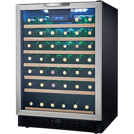 Danby DWC508BLS 50 Bottle Designer Wine Cooler - Black/Stainless