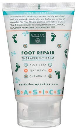 Earth Therapeutics Foot Repair Balm, 4-Ounce Tube (Pack of 3)